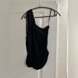 Free People one shoulder ruched top